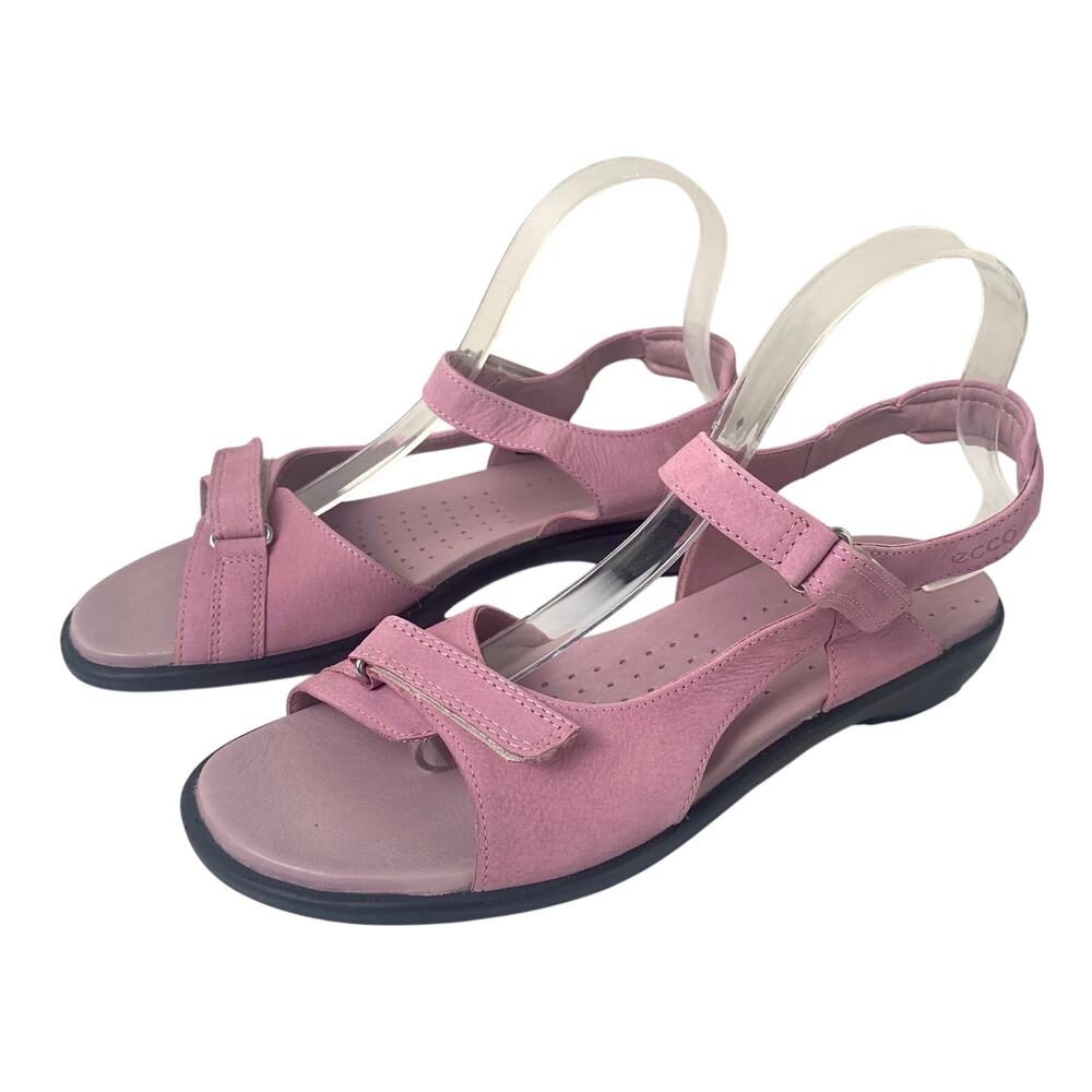 ECCO Women’s Orchid Pink Leather Comfort Walking Sandals EU 40 US 9-9.5
